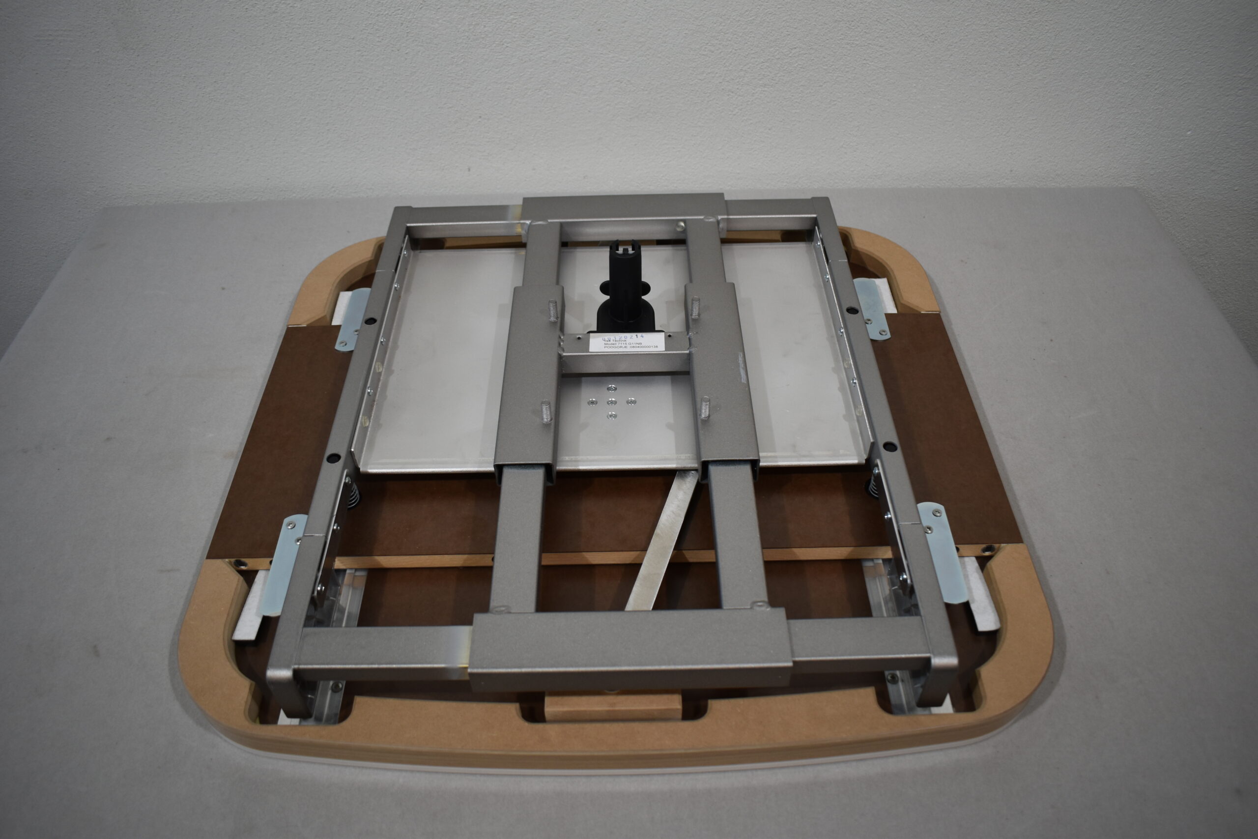 Tischplatte 94x700x660mm; weiß/hell Ahorn