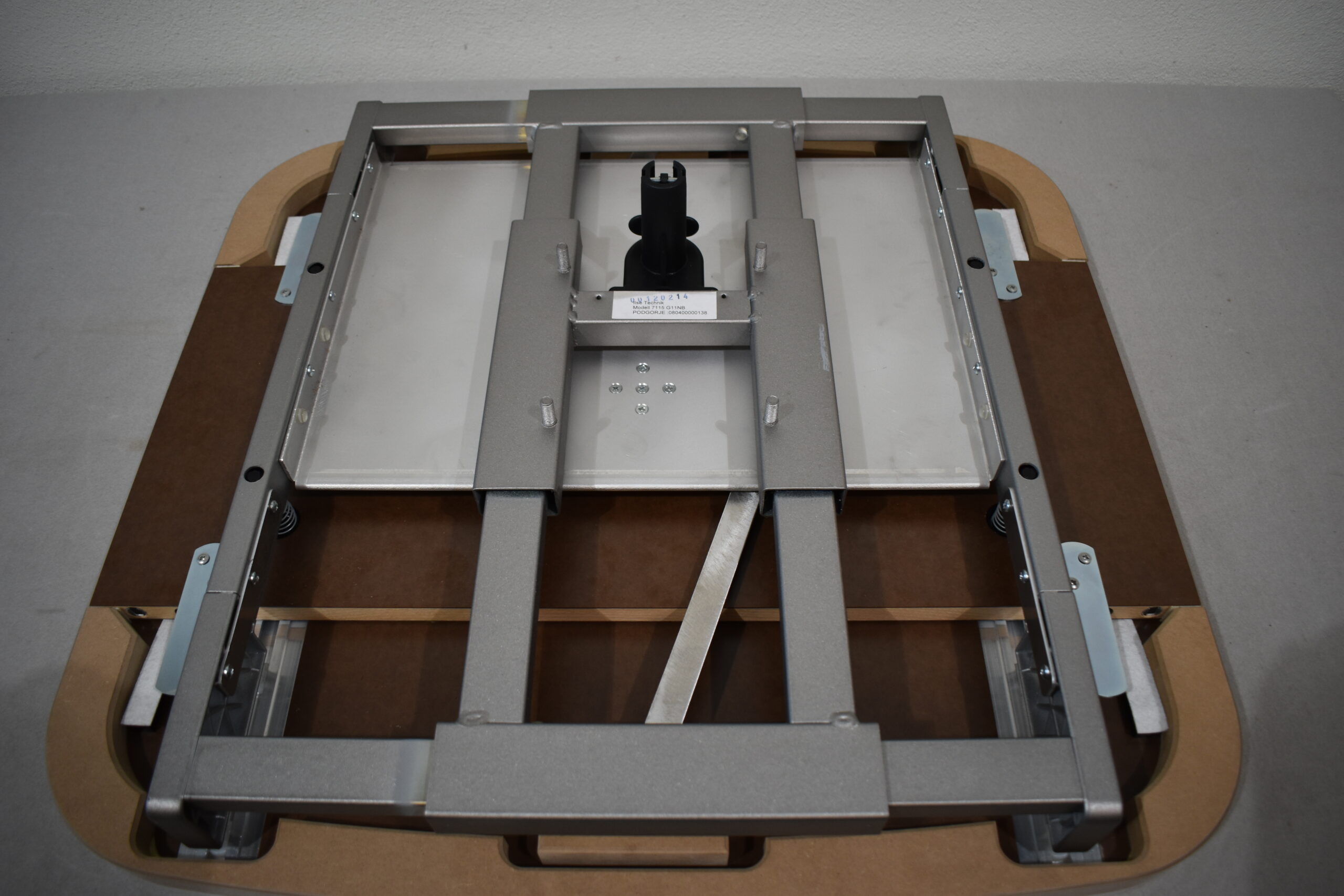 Tischplatte 94x700x660mm; weiß/hell Ahorn