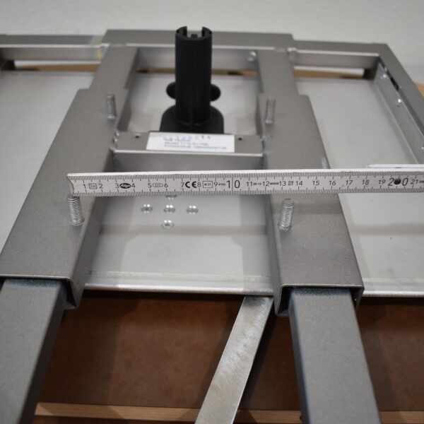 Tischplatte 94x700x660mm; weiß/hell Ahorn