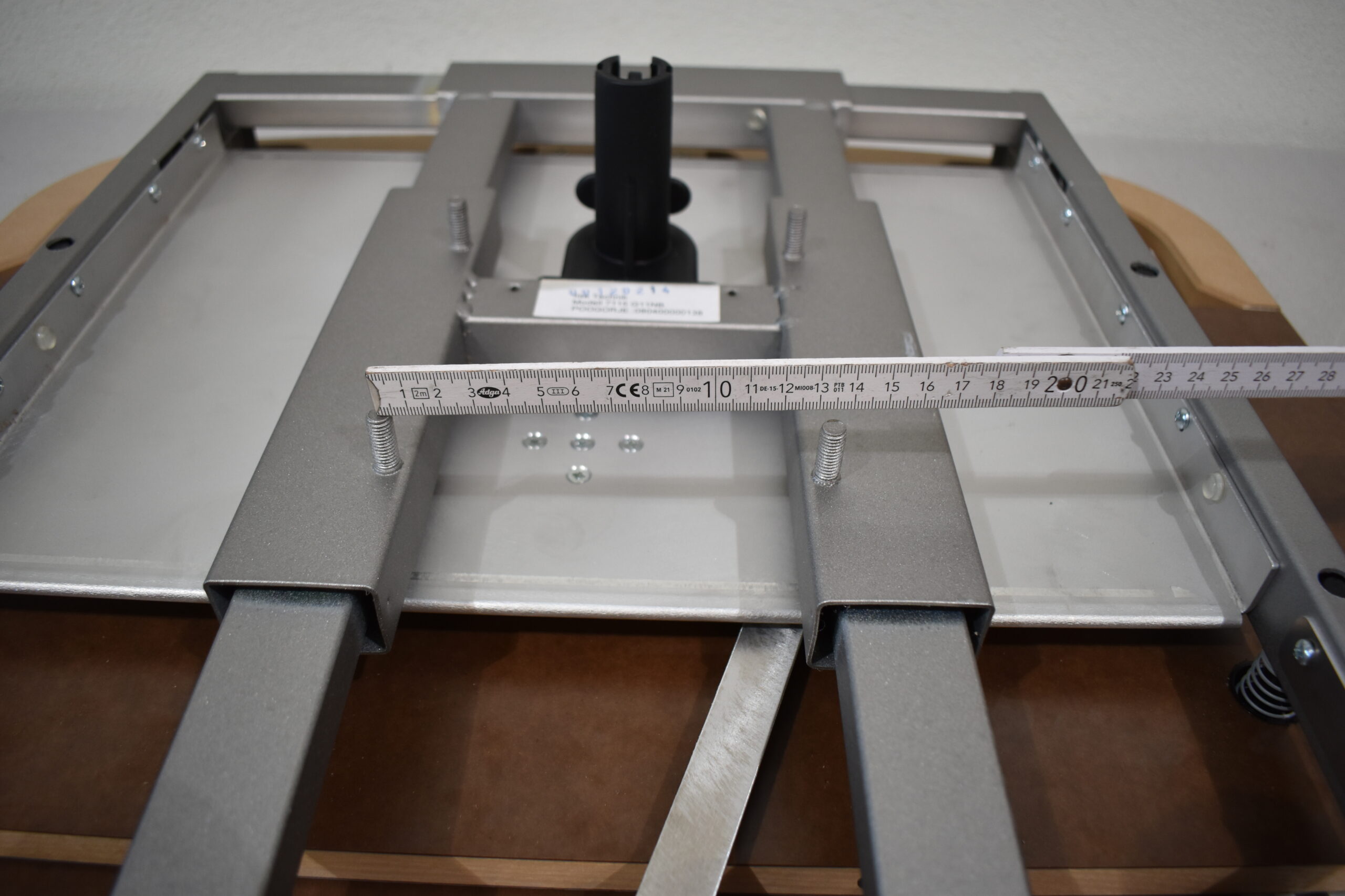 Tischplatte 94x700x660mm; weiß/hell Ahorn