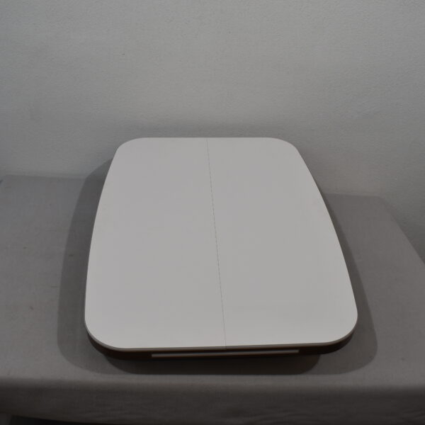 Tischplatte 39x870x640mm; weiß/dunkel braun