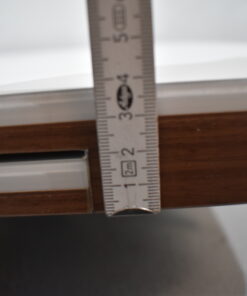 Tischplatte 39x870x640mm; weiß/dunkel braun