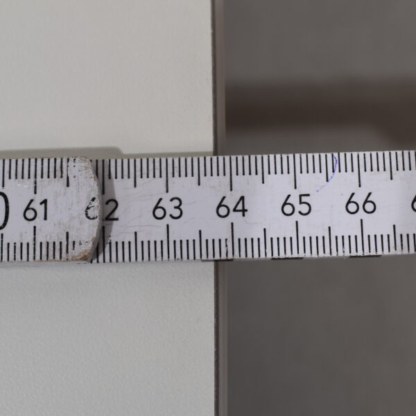 Tischplatte 39x870x640mm; weiß/dunkel braun