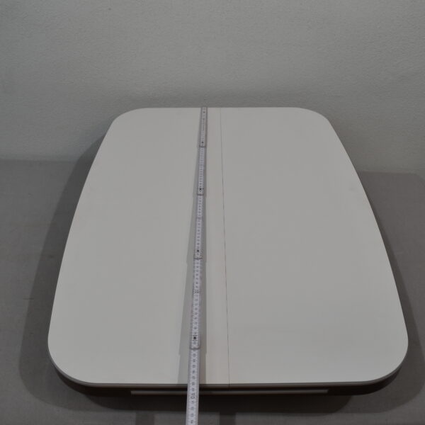 Tischplatte 39x870x640mm; weiß/dunkel braun