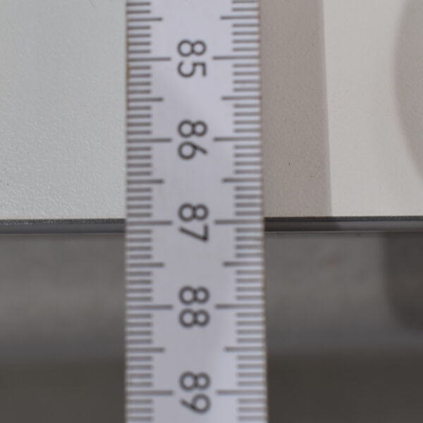 Tischplatte 39x870x640mm; weiß/dunkel braun