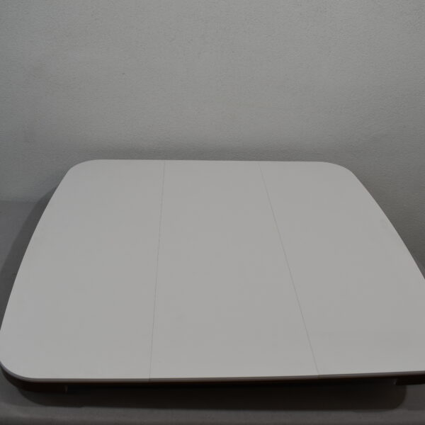 Tischplatte 39x870x640mm; weiß/dunkel braun