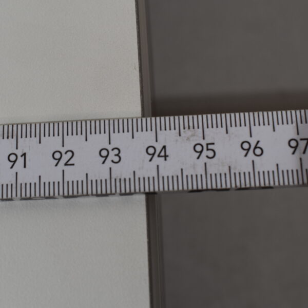 Tischplatte 39x870x640mm; weiß/dunkel braun