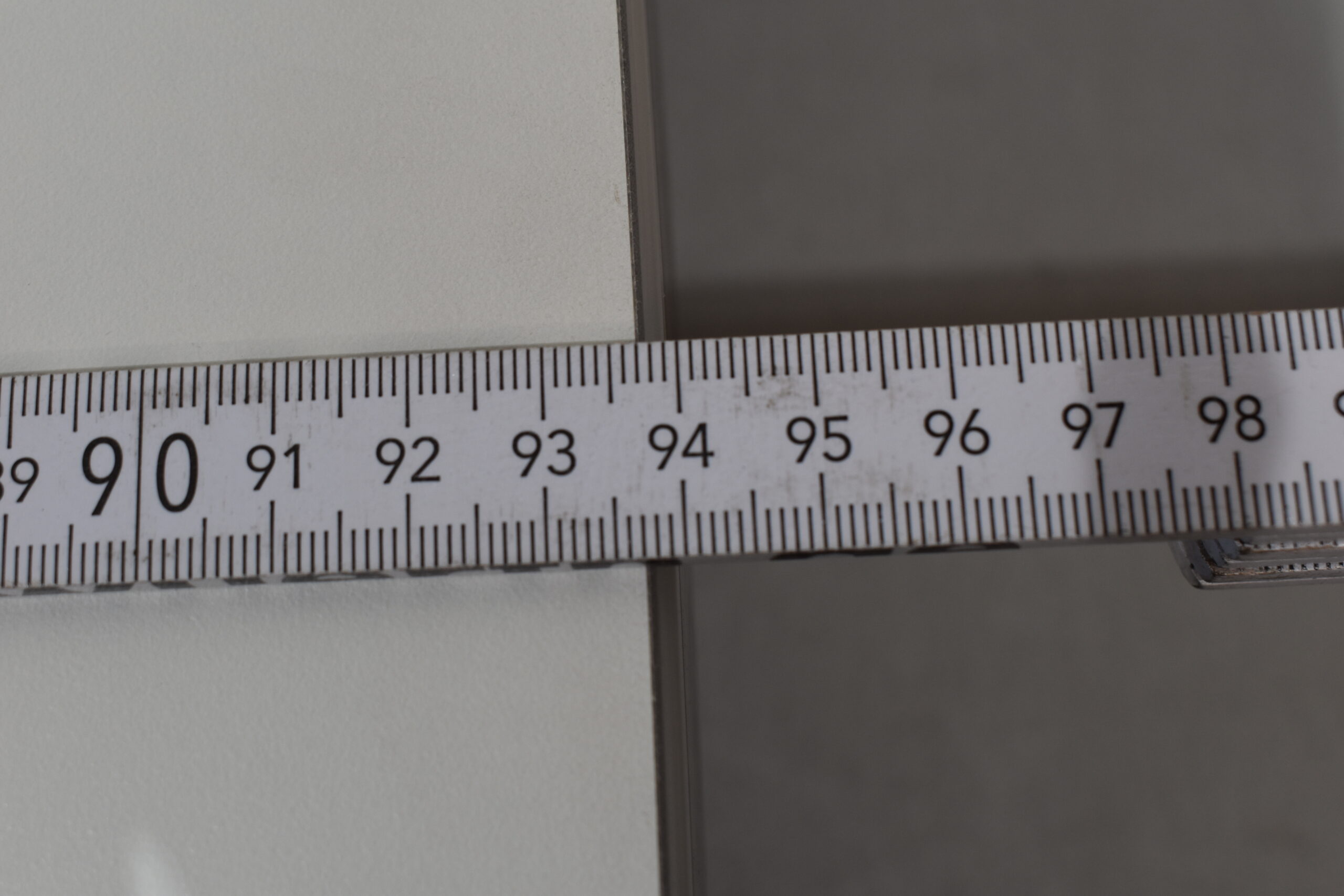 Tischplatte 39x870x640mm; weiß/dunkel braun