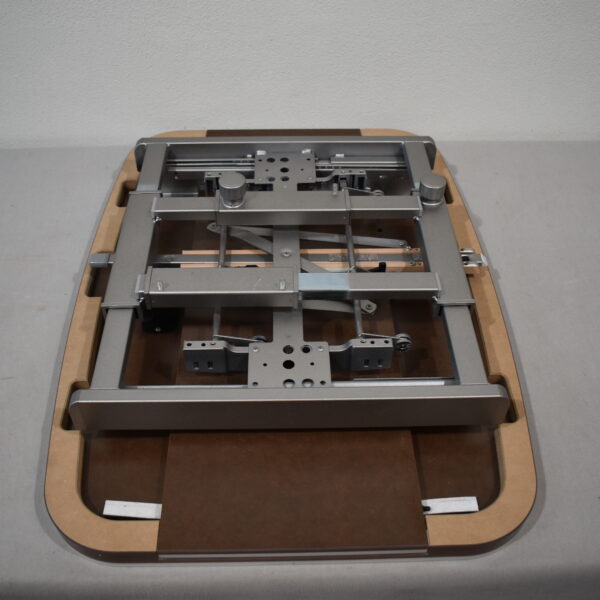 Tischplatte 39x870x640mm; weiß/dunkel braun