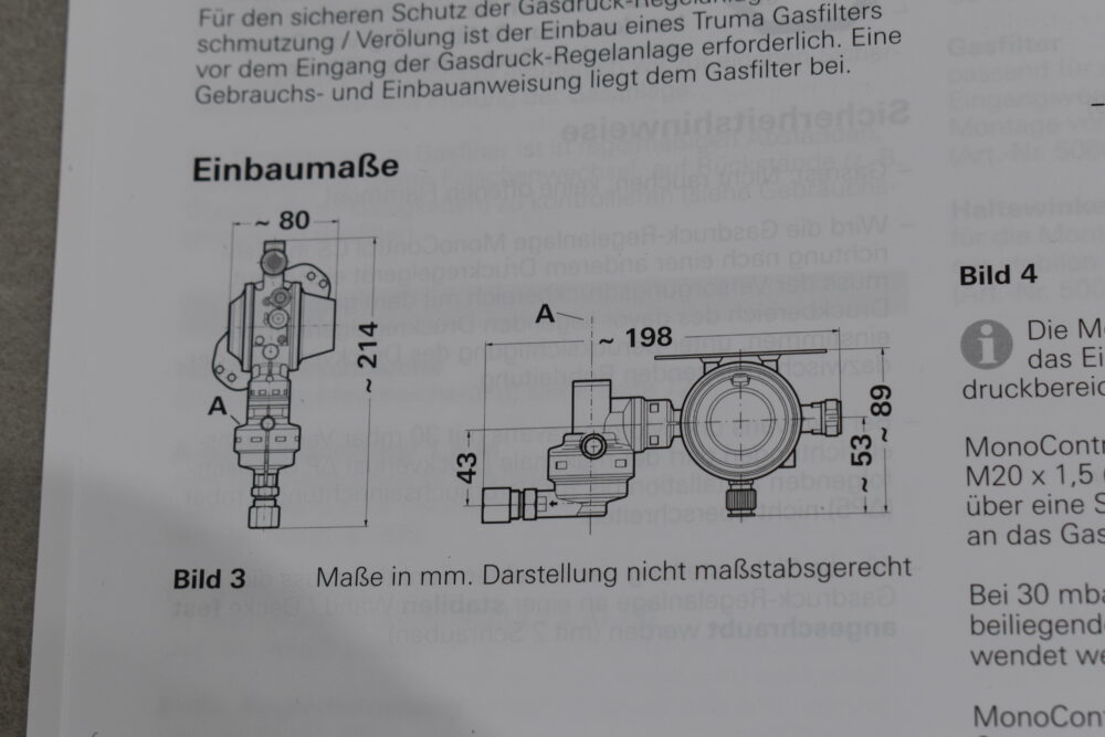 Truma Gasdruckregler Mono Control CS