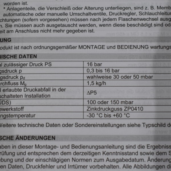 GOK Gasdruckregler Caramatic Drive One