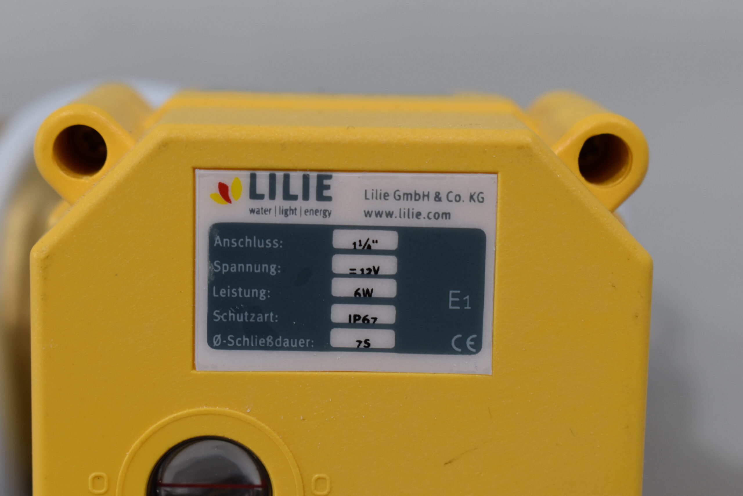 Lilie Stellmotor für Abwasser