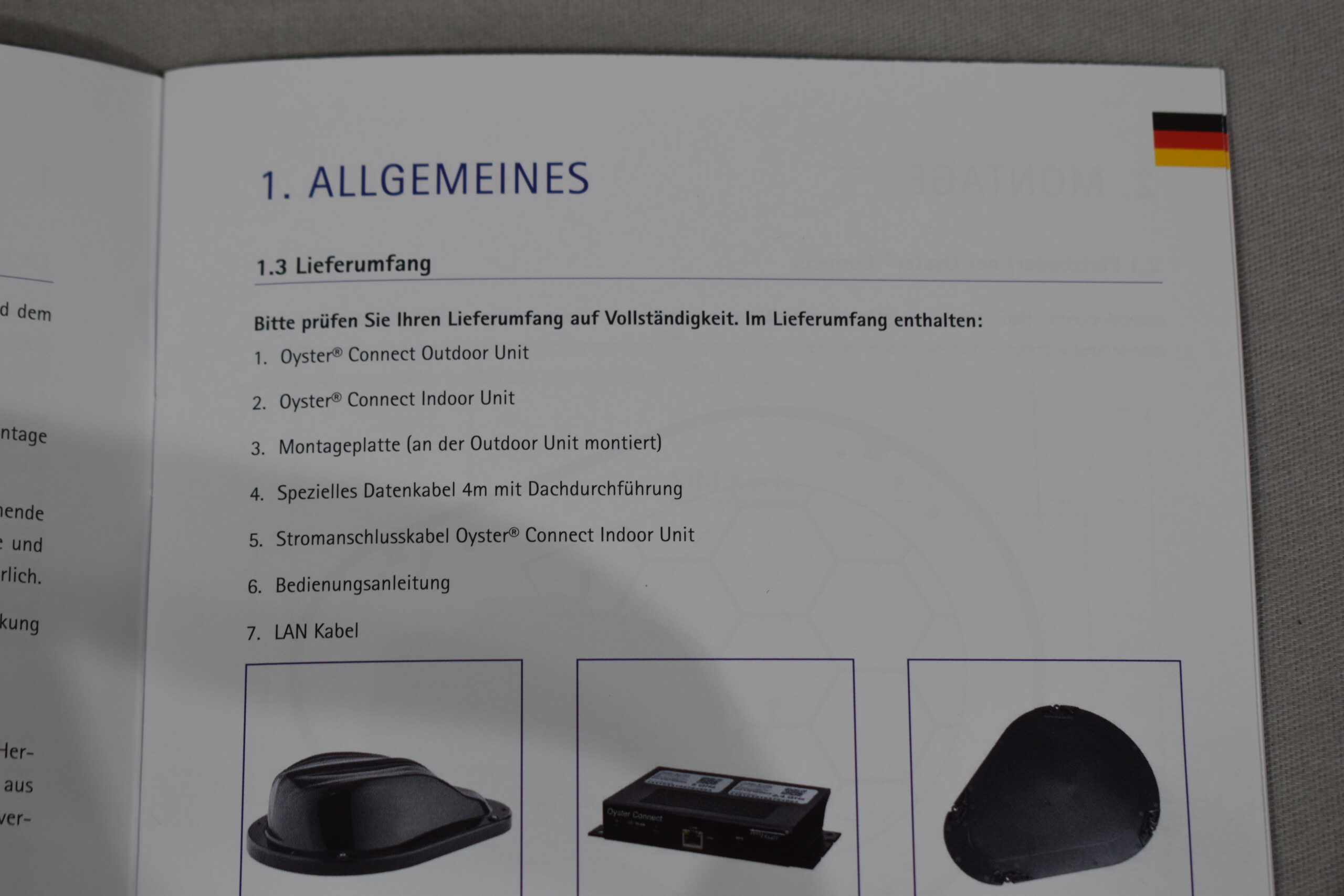 Oyster Connect Terrestrische Antenne Mobil unterwegs