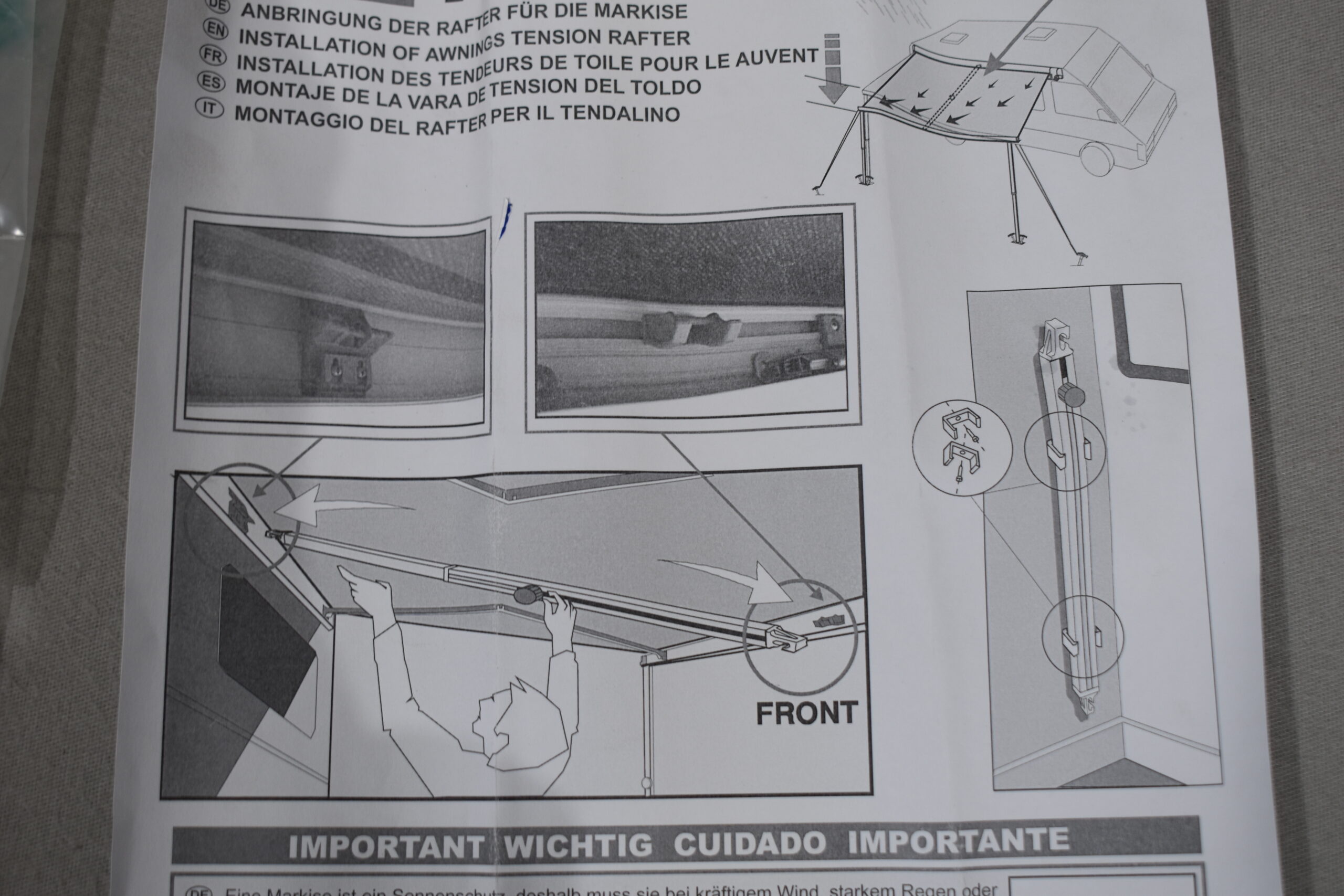 Fiamma Rafter/Spannstange