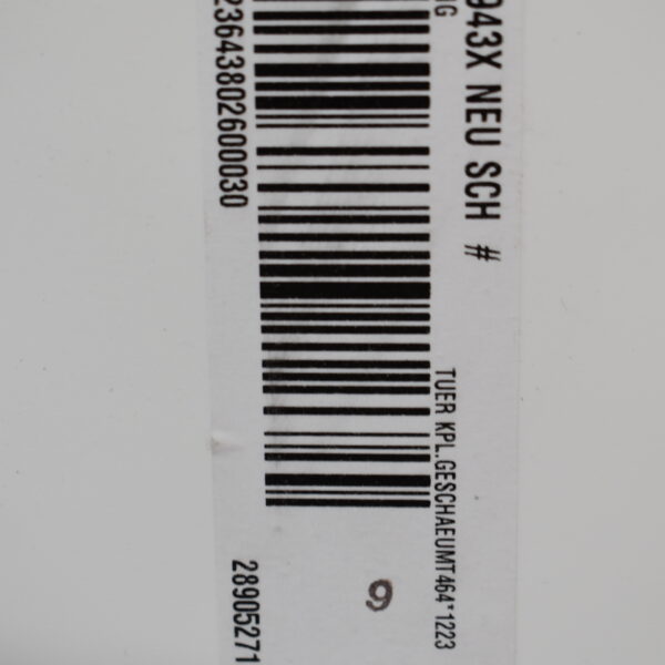 Kühlschranktür 460x1225mm