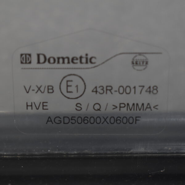 Dometic Schiebefenster 600x600mm; dunkel grau