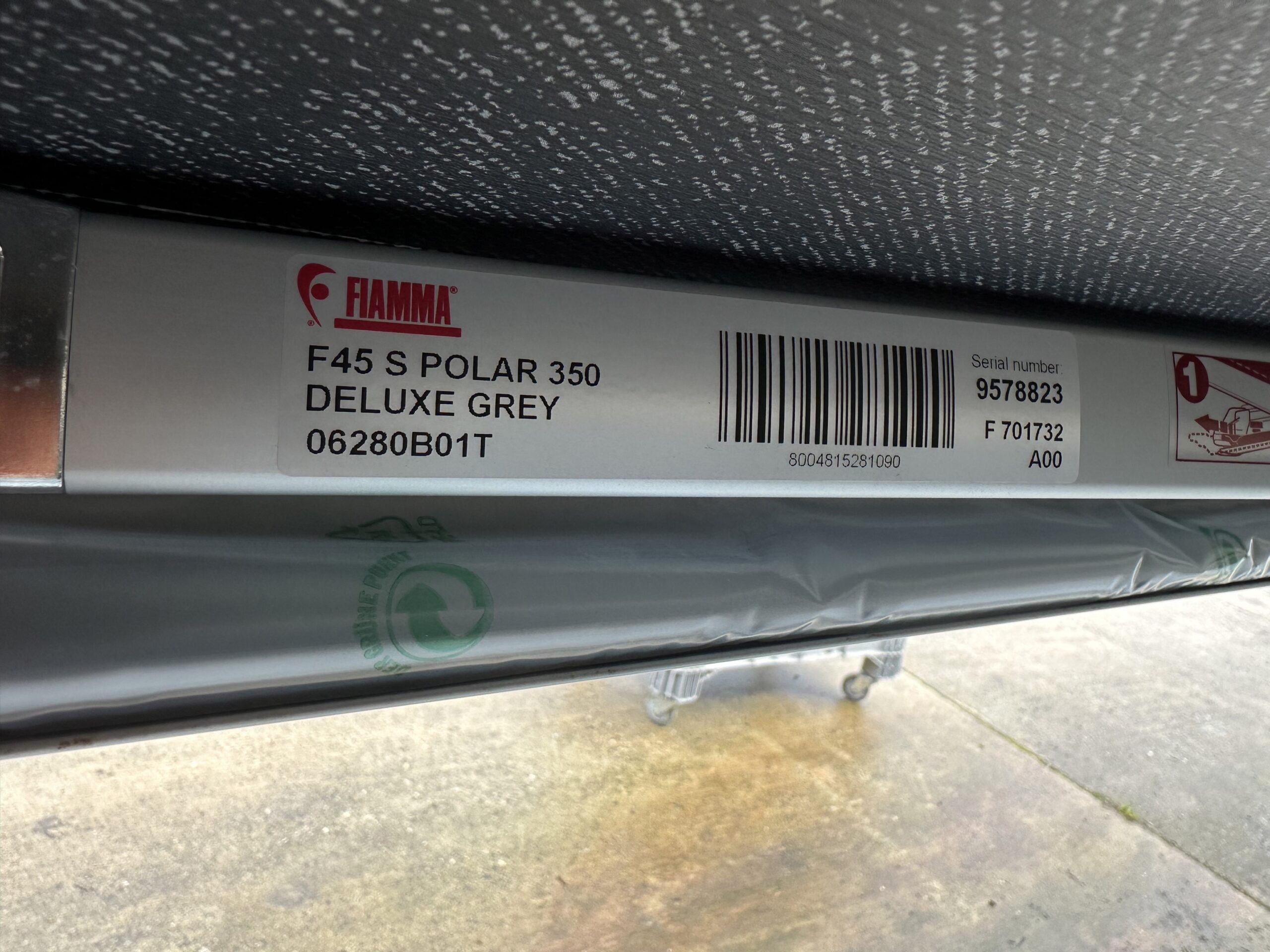 Fiamma F45S 3,5 Meter Wandmarkise