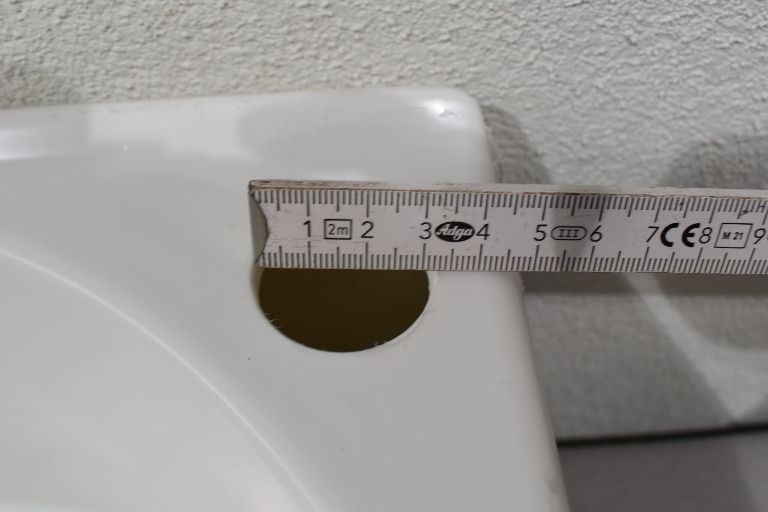 Einbauwaschbecken 985x325x105mm; weiß