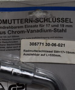 Radmutterschlüssel für 17 und 19mm Nuss