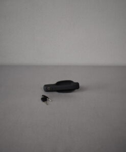 Außengriff für Aufbautür mit Schlüssel; grau