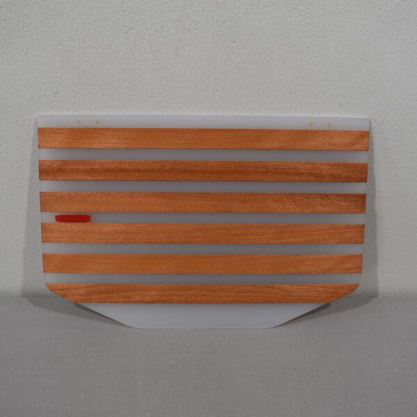 Klapptisch aus Plexiglas mit Holzstreben