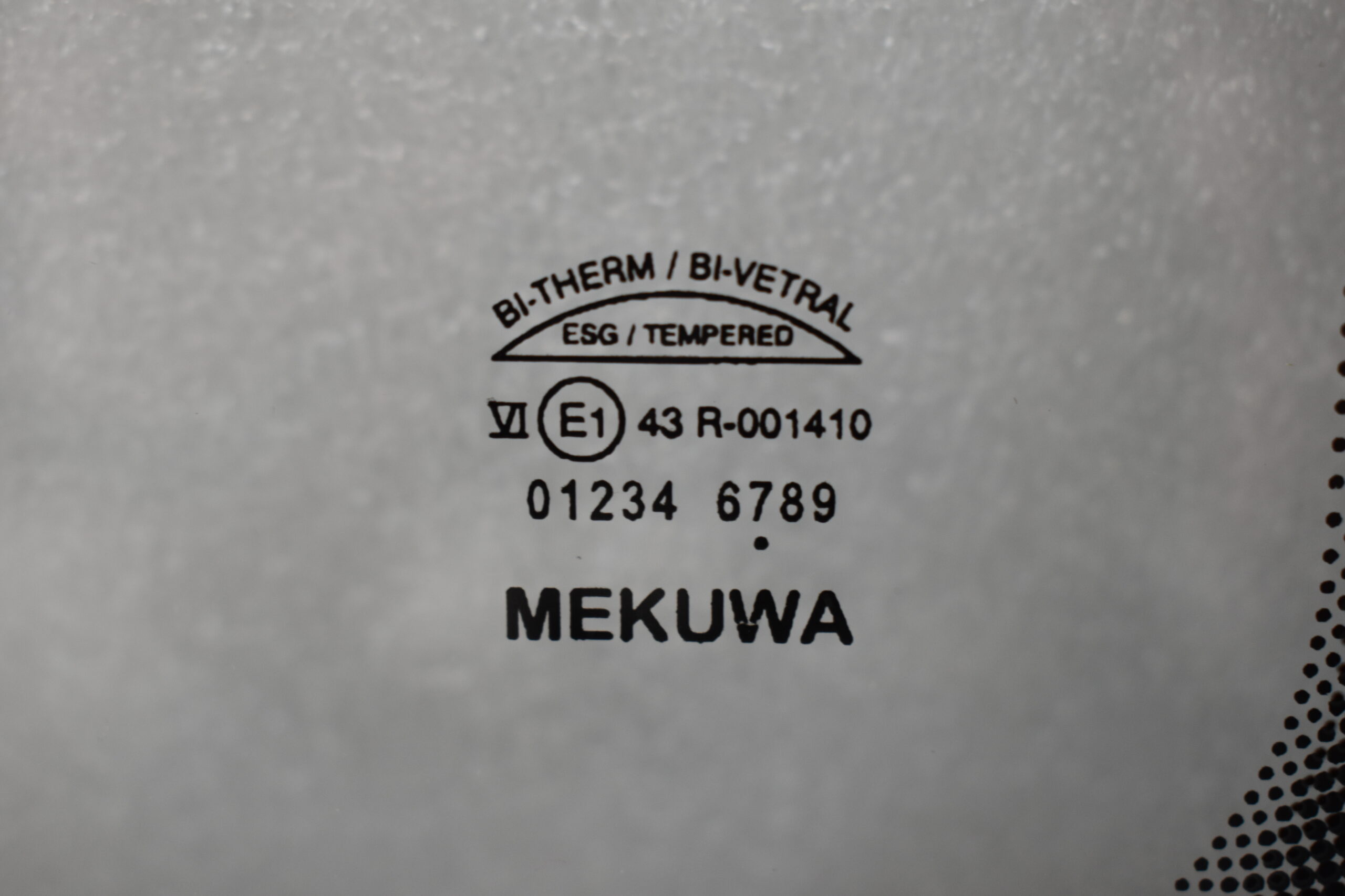 Niesmann und Bischoff Mekuwa Echtglas Schiebefenster 1000x760mm; grau