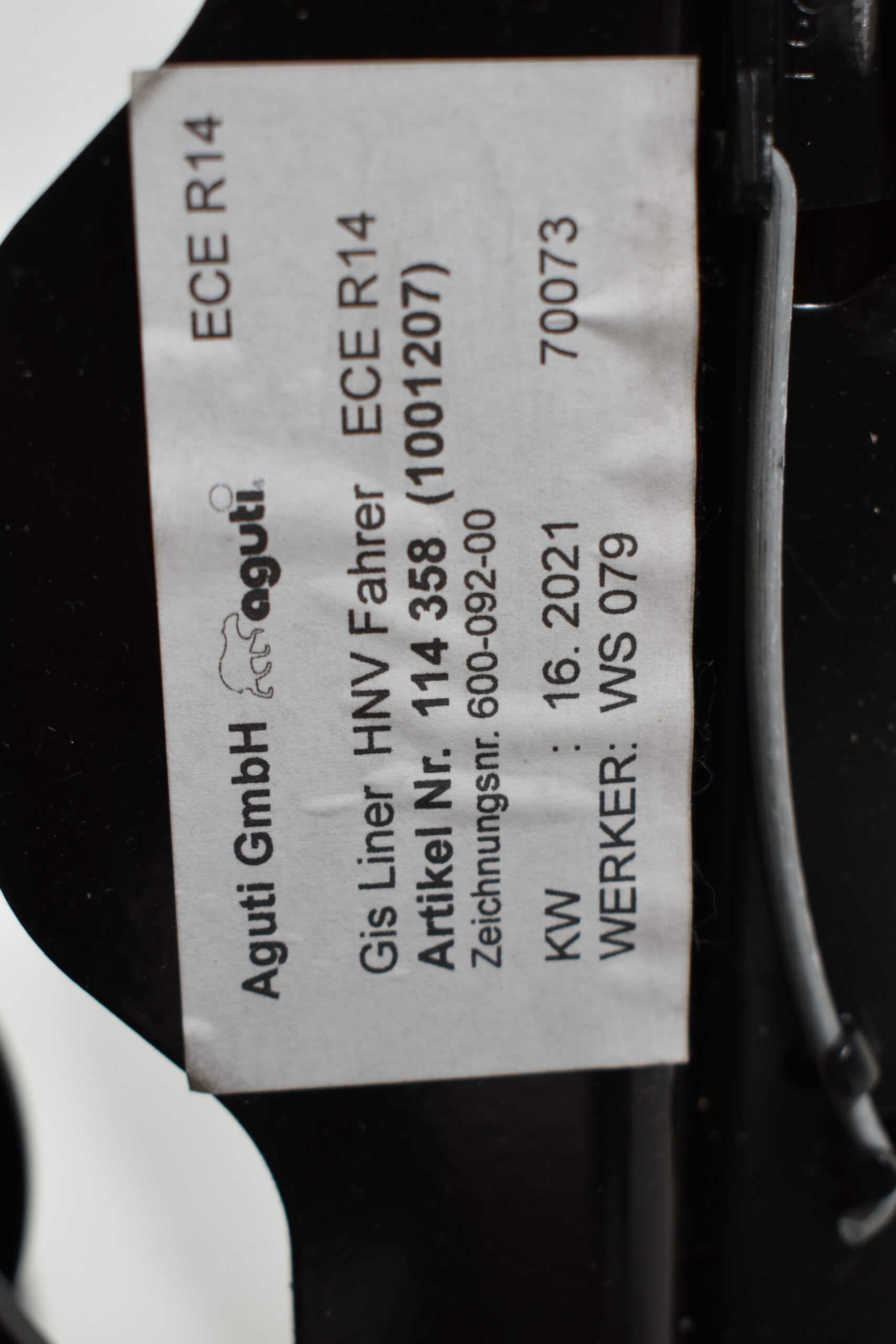 Aguti Beifahrersitz grau / grau