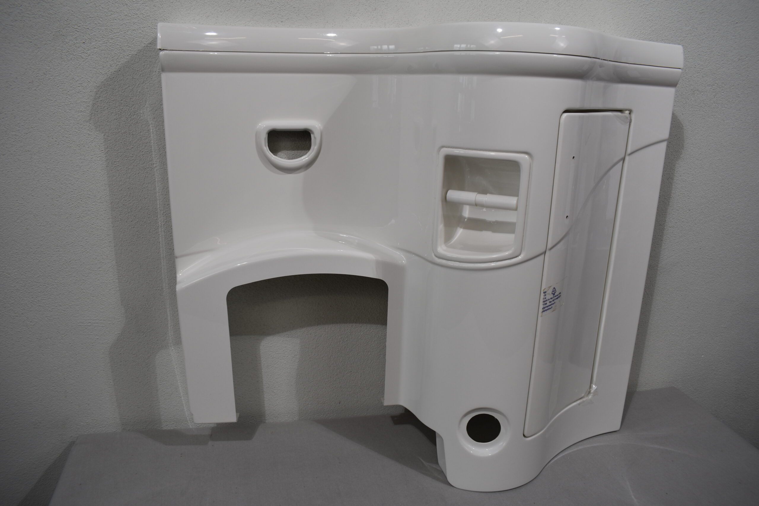 Galleno Plastica Waschtisch/Waschbecken; rechts; weiß