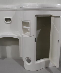 Galleno Plastica Waschtisch/Waschbecken; rechts; weiß