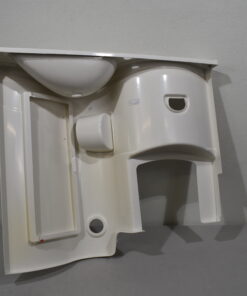 Galleno Plastica Waschtisch/Waschbecken; rechts; weiß