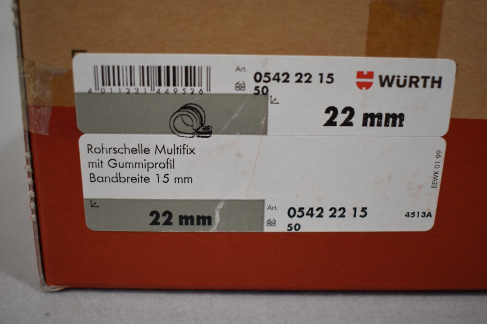Würth Rohrschelle für Warmwasserrohr; 50Stück – Bild 6
