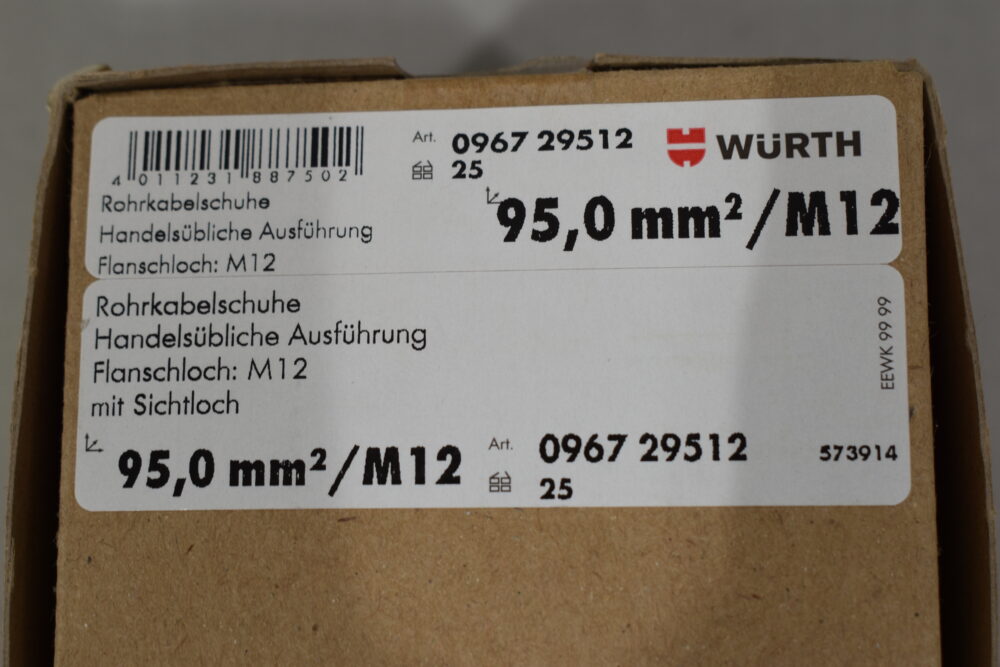Würth Rohrkabelschuh - Set M12 – Bild 6