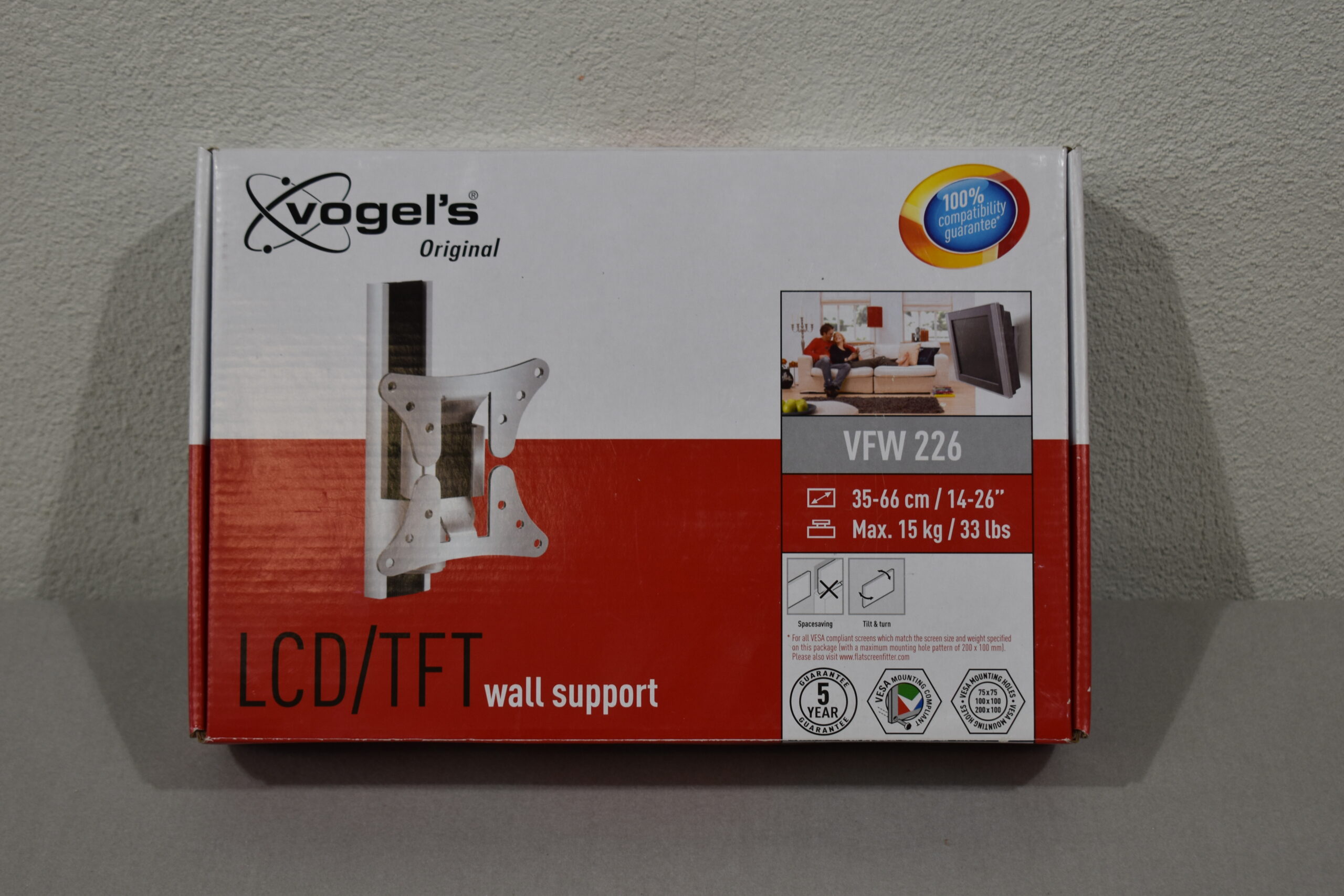 Vogel´s LCD / TFT Auszug VFW 226 35-66cm; silber – Bild 2