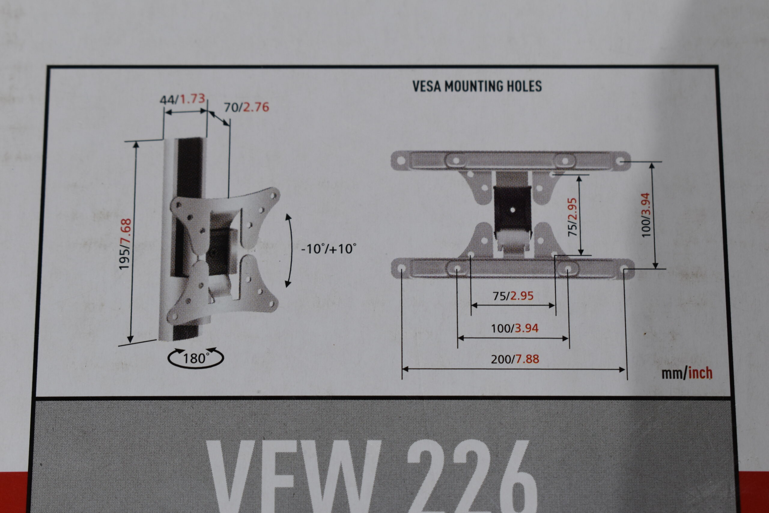 Vogel´s LCD / TFT Auszug VFW 226 35-66cm; silber – Bild 7
