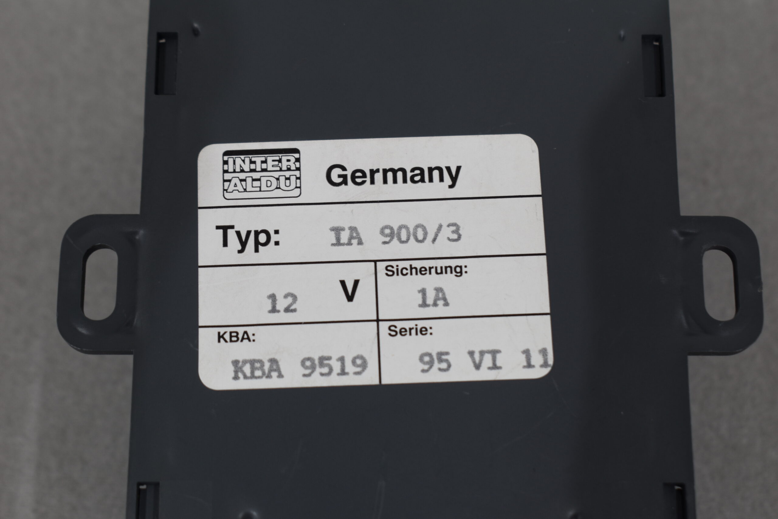 Inter Aldu Elektronische Wegfahrsperre mit ABE; 12 V – Bild 8