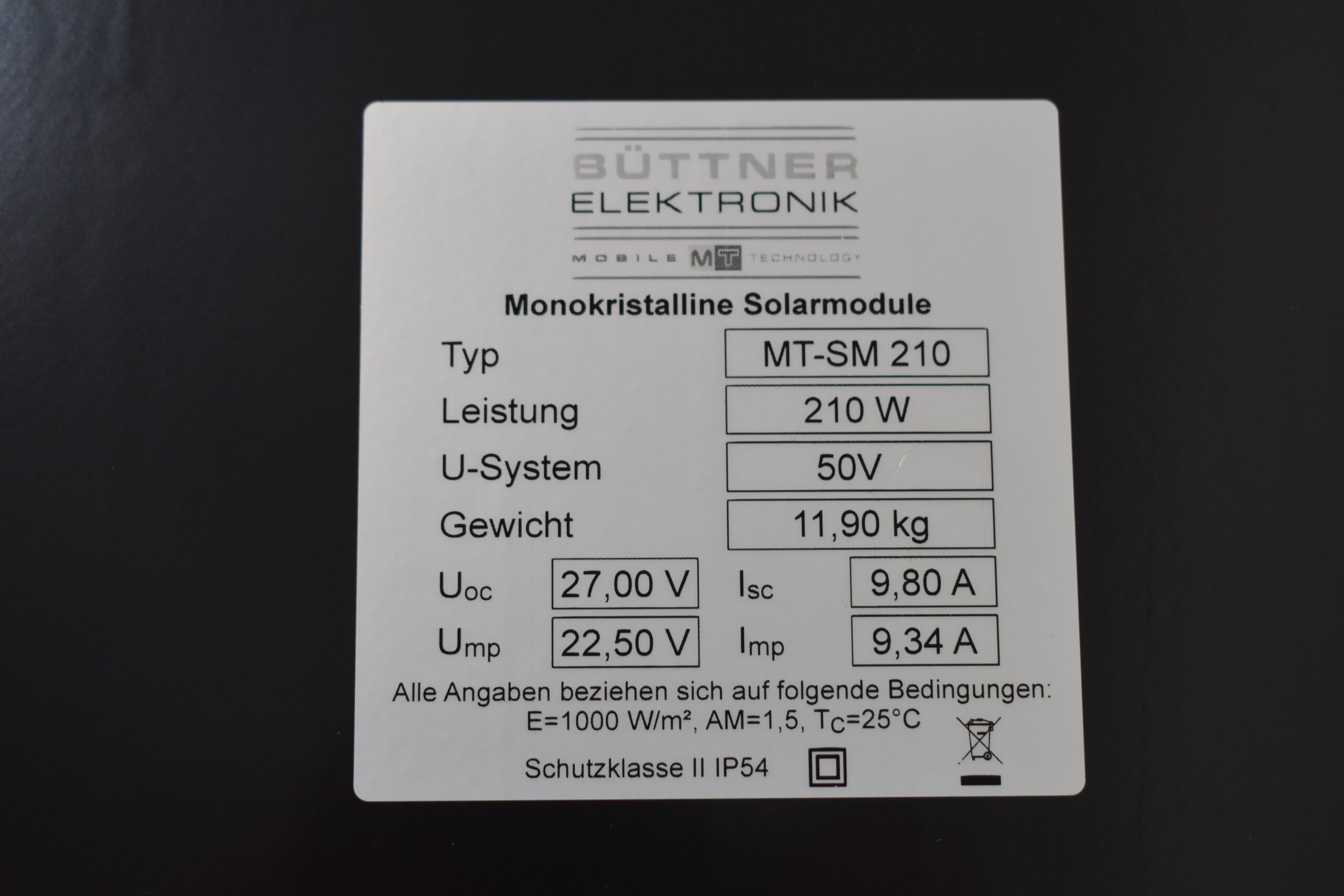 Büttner Elektronik Solarmodul MT-SM210 – Bild 7