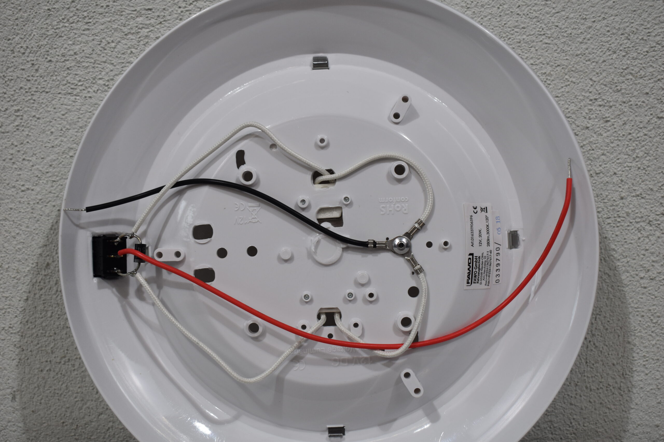 Fawo LED Deckenleuchte rund mit Schalter – Bild 5