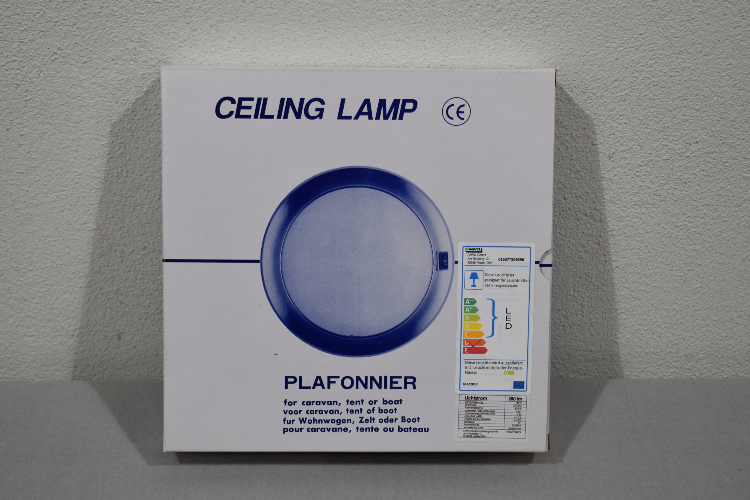 Fawo LED Deckenleuchte rund mit Schalter – Bild 7