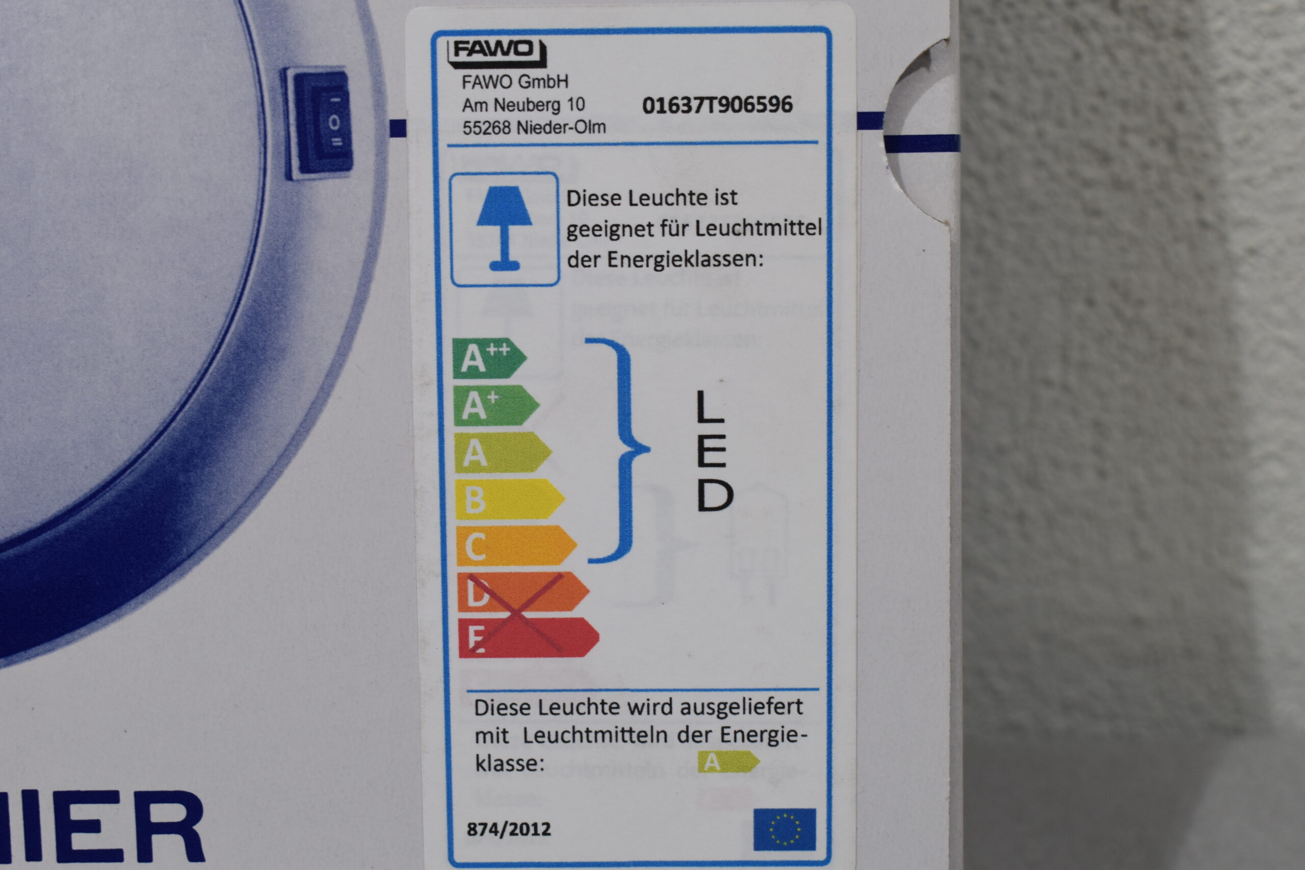 Fawo LED Deckenleuchte rund mit Schalter – Bild 8