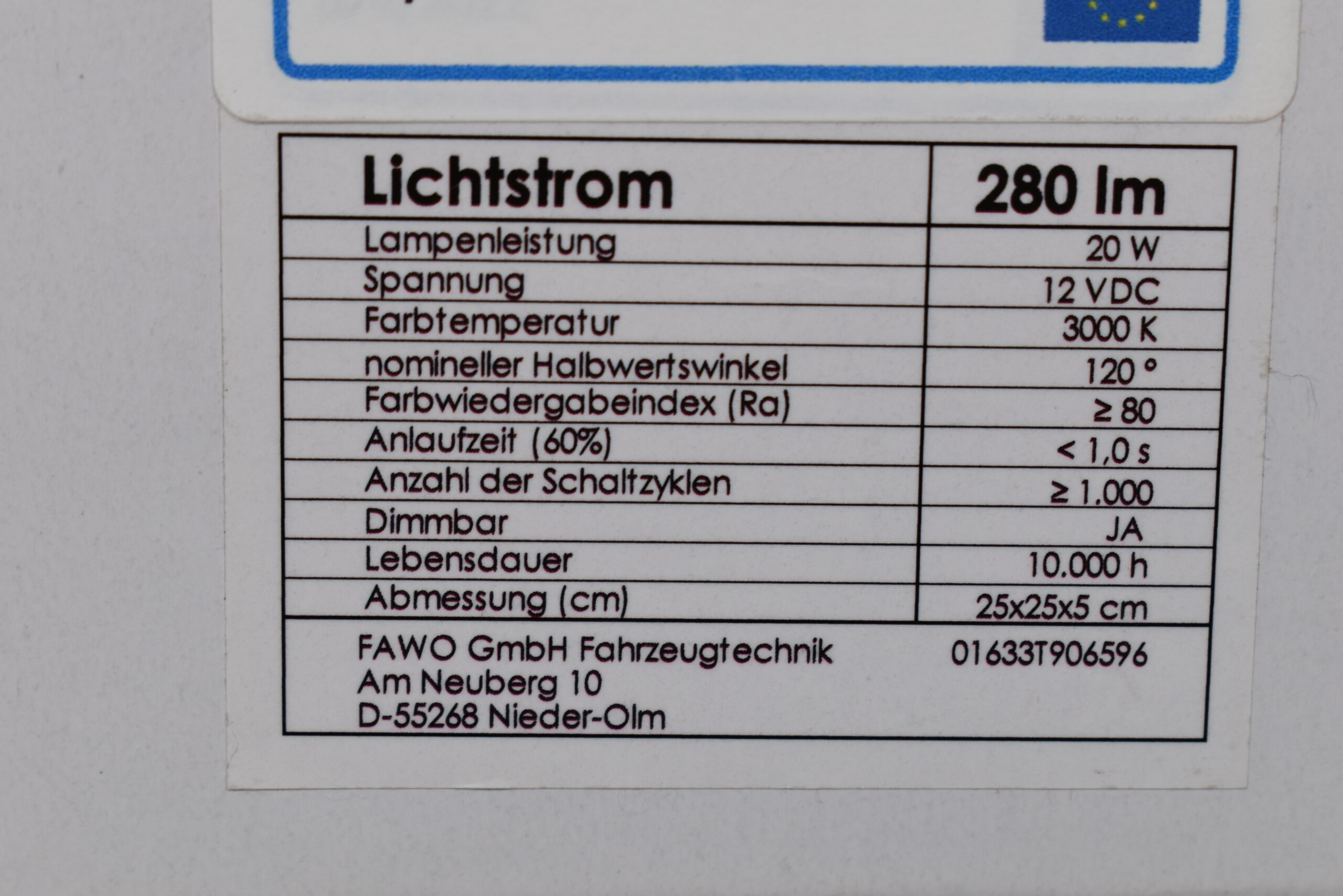 Fawo LED Deckenleuchte rund mit Schalter – Bild 9