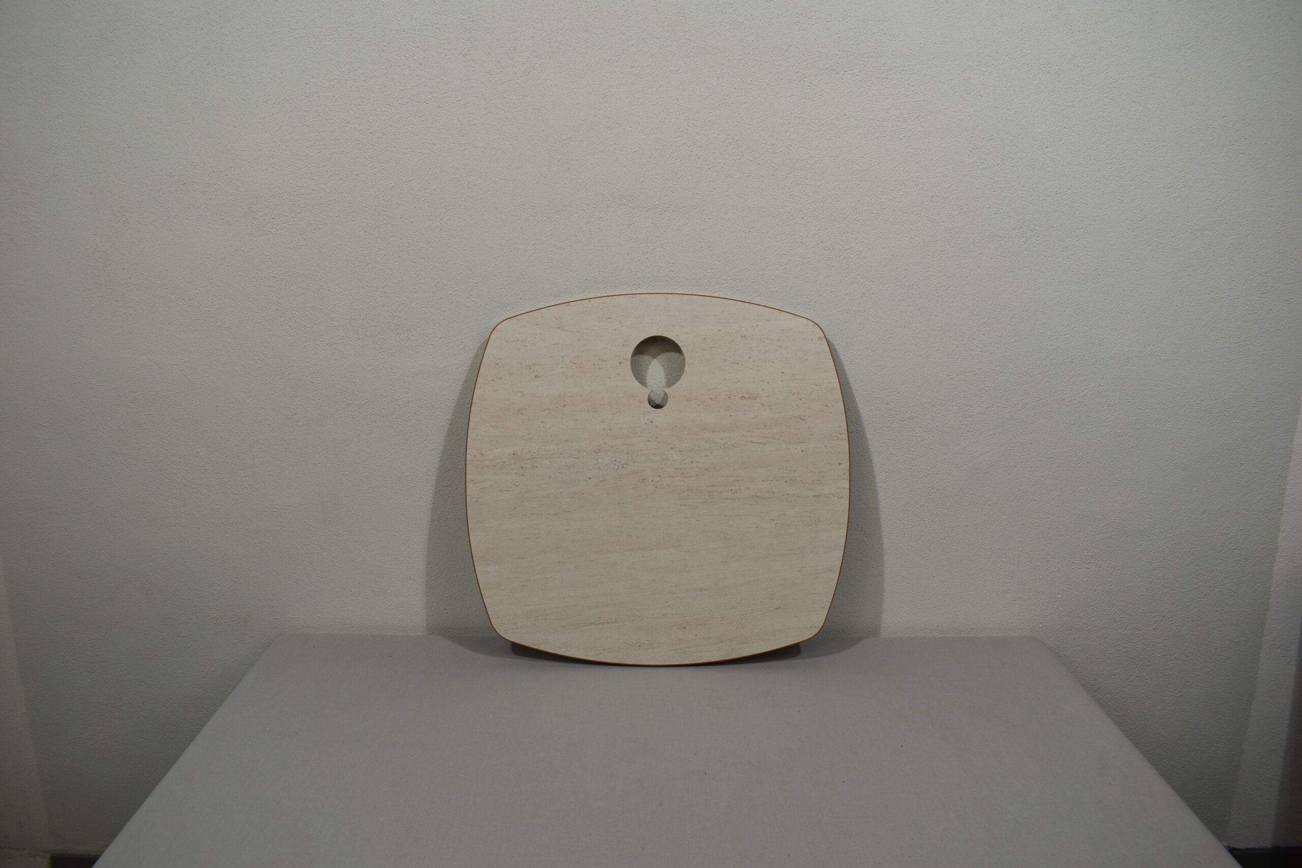 Tischplatte-Verbreiterung 25x655x635mm; beige/braun