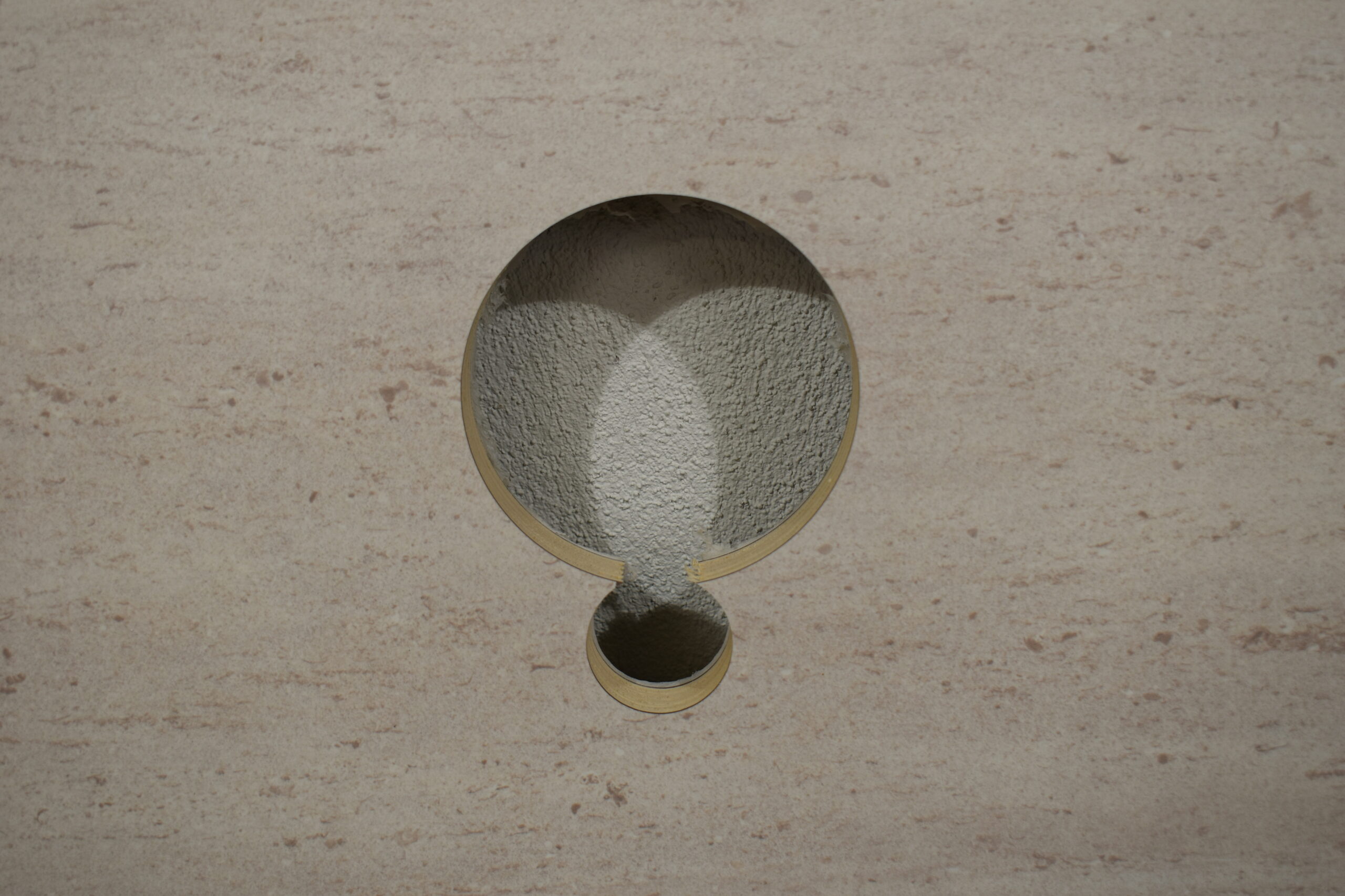 Tischplatte-Verbreiterung 25x655x635mm; beige/braun – Bild 3