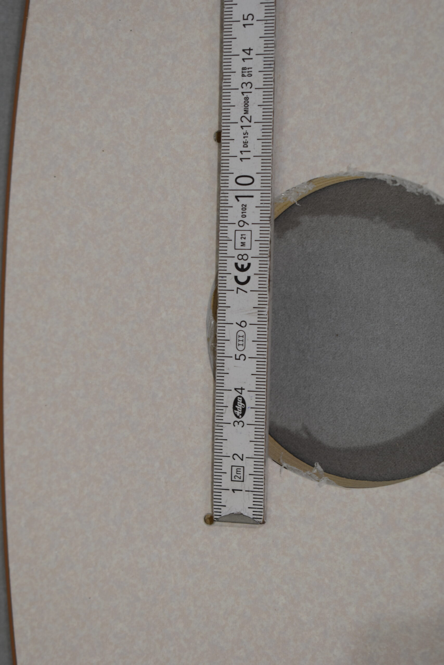 Tischplatte-Verbreiterung 25x655x635mm; beige/braun – Bild 8