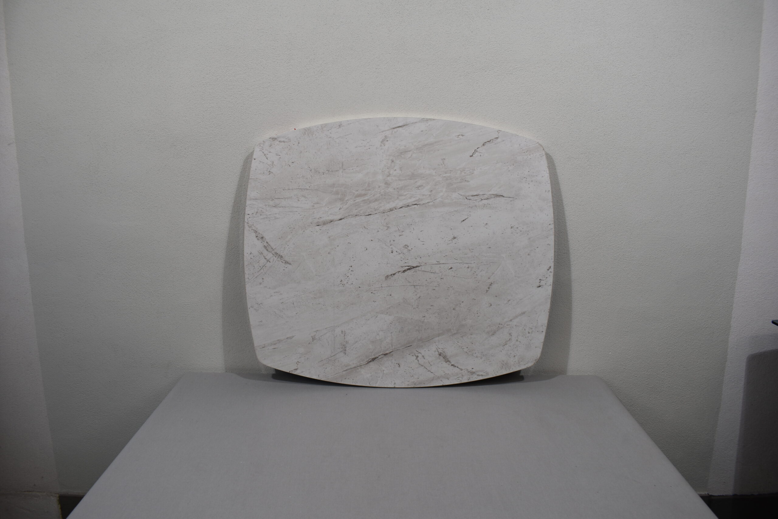 Tischplatte 30x850x975mm; grau/weiß