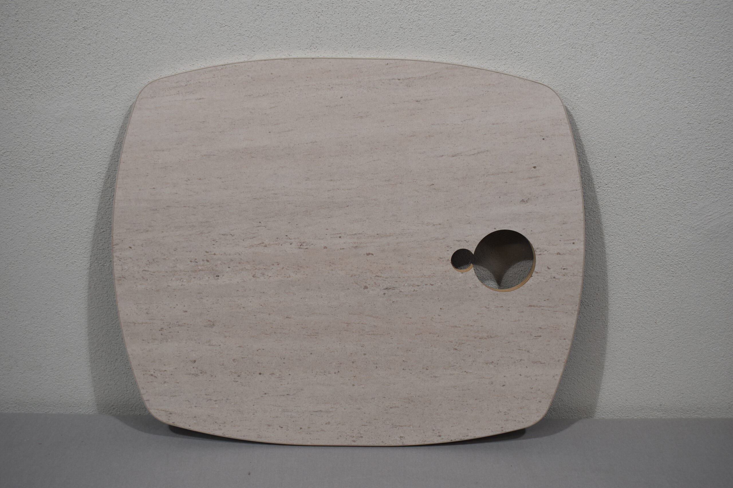 Tischplatte-Verbreiterung 30x580x696mm; beige Strukturiert – Bild 2