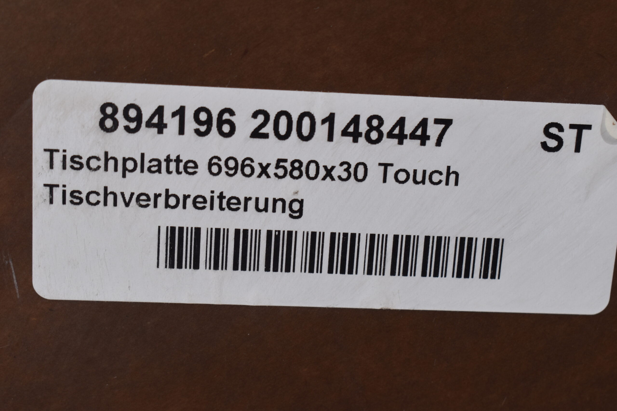 Tischplatte-Verbreiterung 30x580x696mm; beige Strukturiert – Bild 6