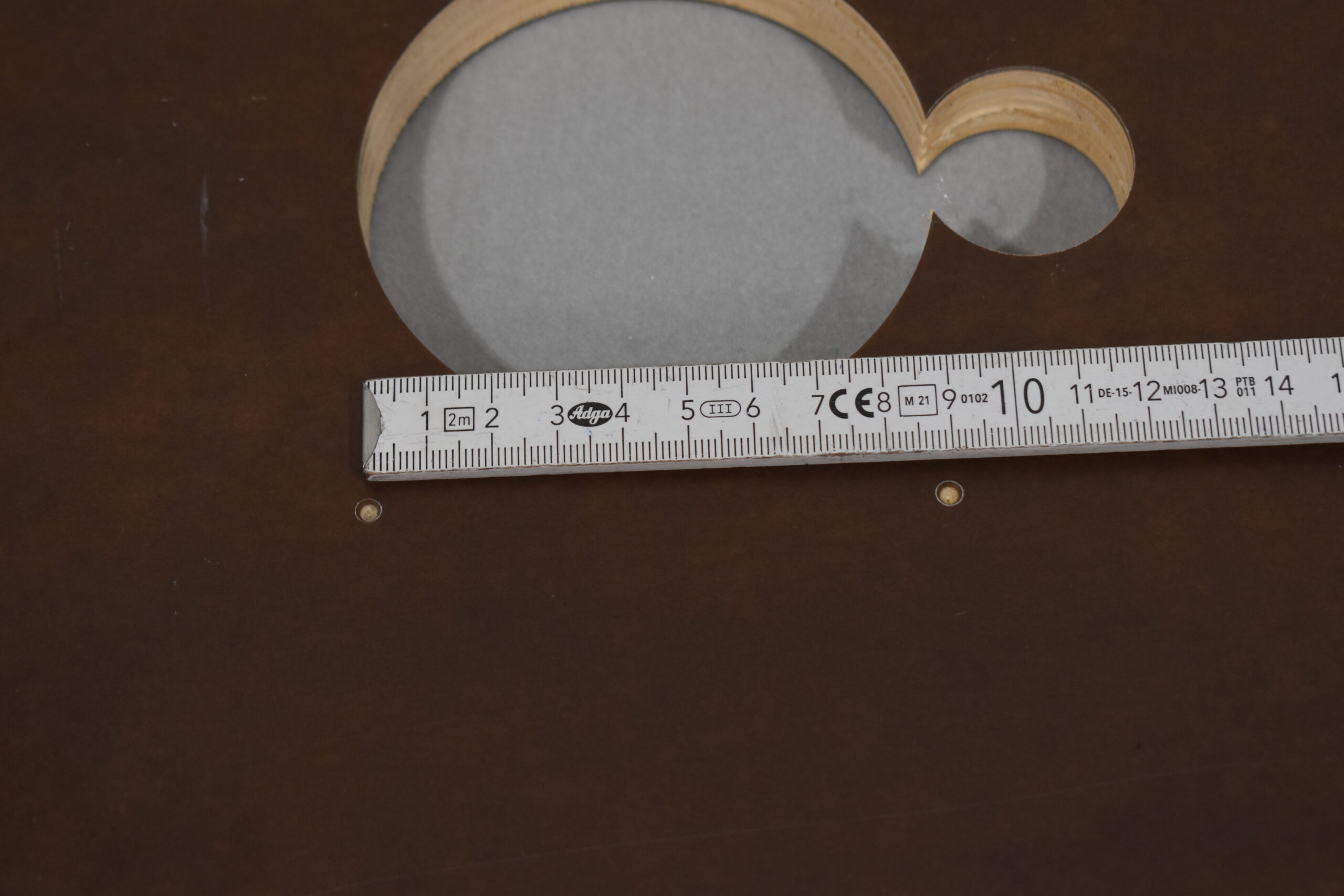 Tischplatte-Verbreiterung 30x580x696mm; beige Strukturiert – Bild 11