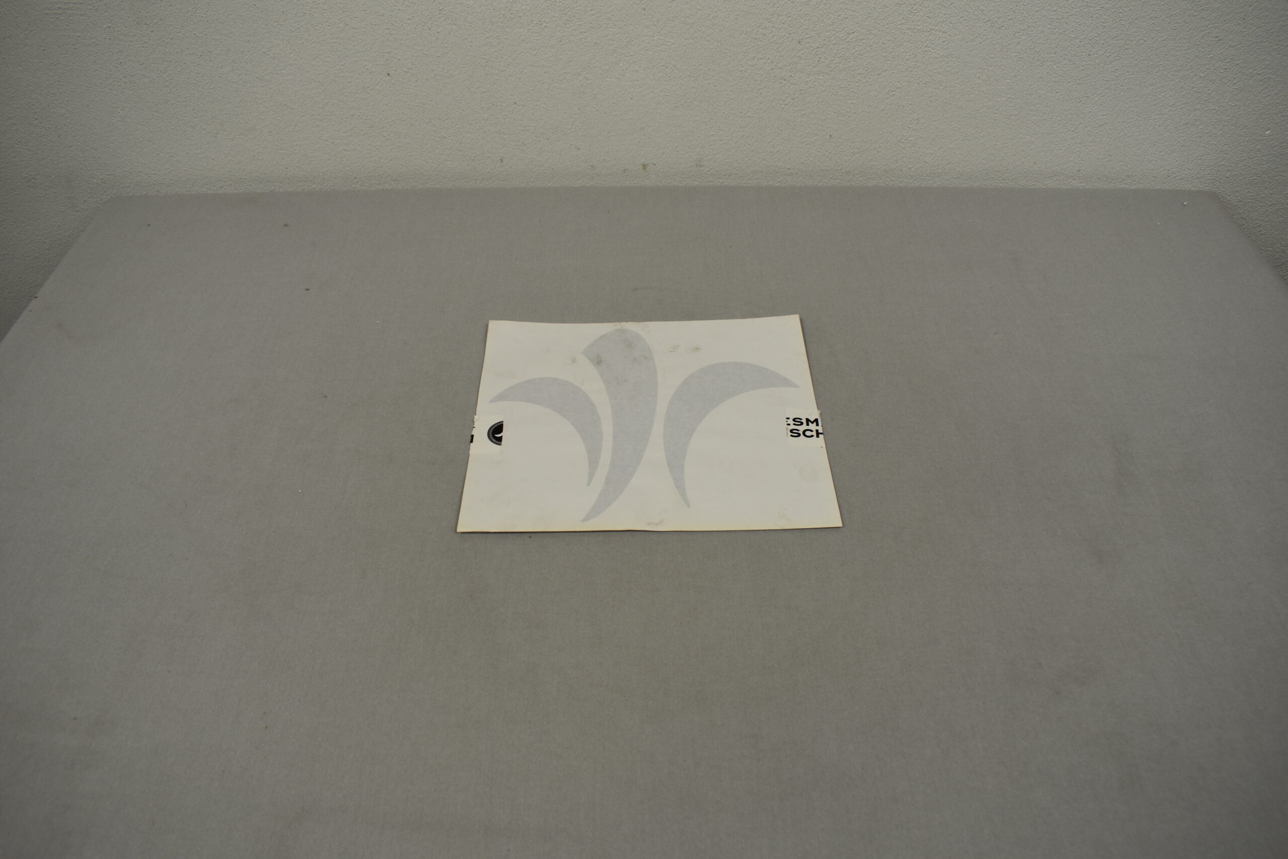 Niesmann und Bischoff Lilie Dekor / Aufkleber; silber