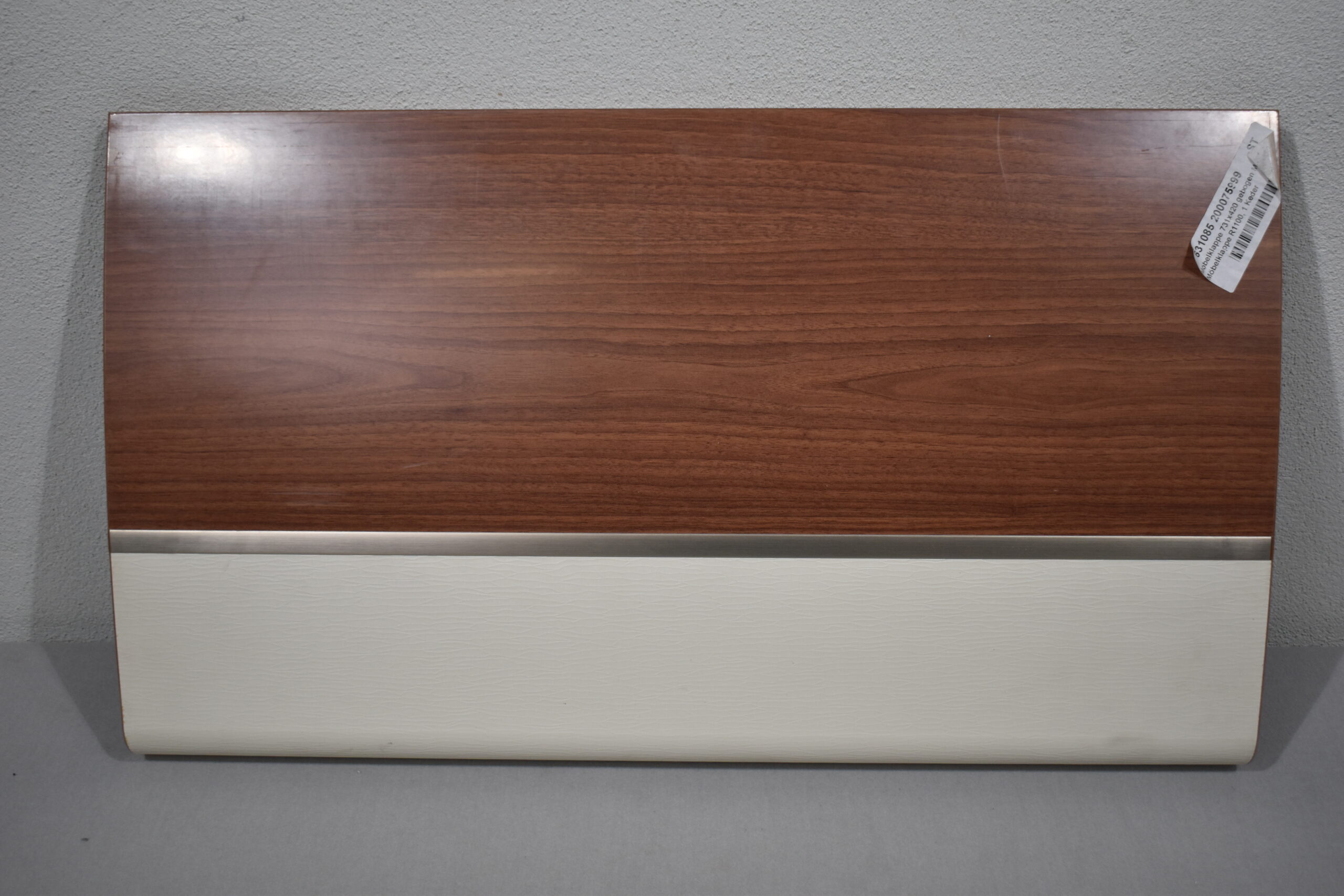 Möbelklappe gebogen; braun-weiß; 420x731mm – Bild 2