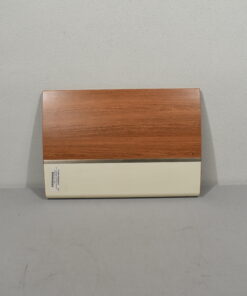 Möbelklappe gebogen; braun-weiß; 420x603mm